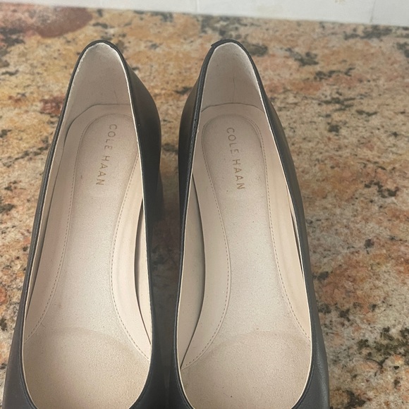 Cole Haan Black Leather Heels - Picture 4 of 6